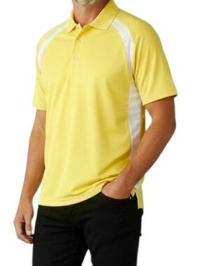 Byron Nelson Eleven Straight Men's Yellow Golf Polo Shirt Sz L NEW